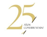 Sello «25 años construyendo» de Grupo BR Construcción